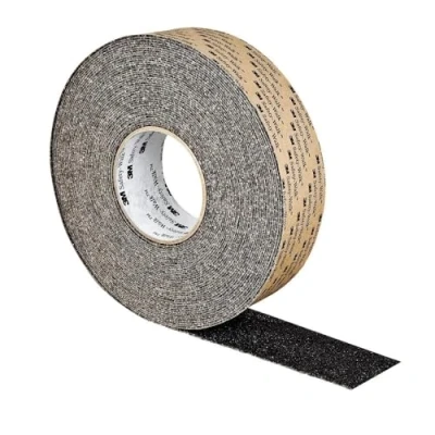 Image of Slip Resistant Coarse Tape 710, Black, 51 mm x 18 m, 2 Rolls/Case Black 3M
