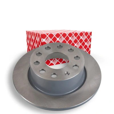 Image of 5Q0615601C Brake disc FEBI BILSTEIN 107516 Rear Axle 252,7mm 10mm 5 Hole 112mm solid Coated SKODA: Octavia 3 Combi, Schrägheck