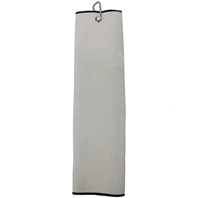 Image of Tri Fold Microfibre White Towel