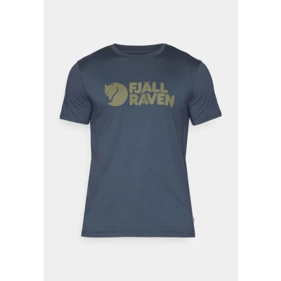 Image of FJALLRAVEN Men&#039;s Logo T shirt M shirt, Navy, S UK