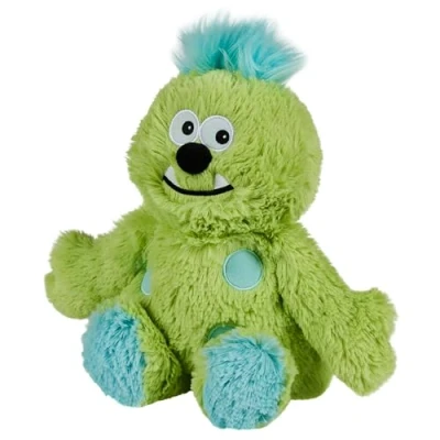 Image of Warmies Plush Green Monster Microwavable Weighted Teddy with French Lavender Scent, Hot or Cold for Cool Relaxation and Warm Relief