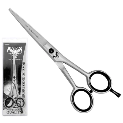 Image of COTTON CANDIES 6 Hairdressing Scissors Stainless Steel Hair Cutting Shears for Professional Hairdressers Barbers Suitable Men, Women, Children, Adults All Types