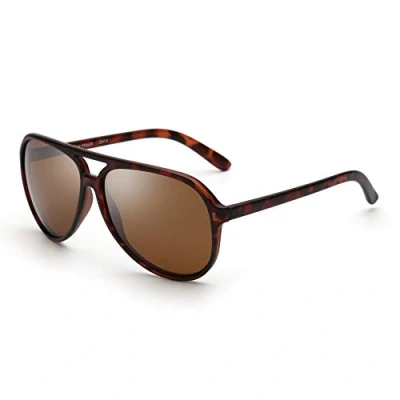 Image of Jim Halo Polarised Sunglasses Retro Oversize UV400 Protection Classic Sun Glasses Men, Suitable for Sports, Driving, Cycling