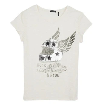Image of IKKS TEE Print Tshirt for kids, Size: 10y, Blanc cassé