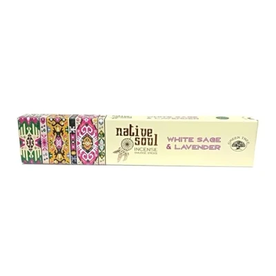 Image of Native Soul Incense Smudge Sticks WHITE SAGE &amp; LAVENDER 1 Box = 15g (1)