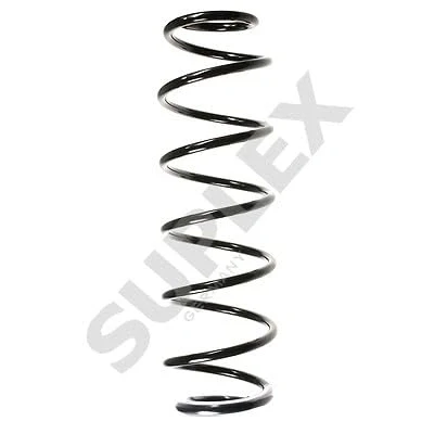 Image of 7700416118 Coil spring SUPLEX 27205 Rear Axle with constant wire diameter yellow (2x) RENAULT: LAGUNA 2 Grandtour,