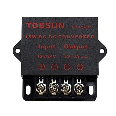 Image of HOMELYLIFE DC 12V 24V to 5V 3A 15W Step Down Buck Converter Voltage Regulator Reducer Power Mini Module Transformer