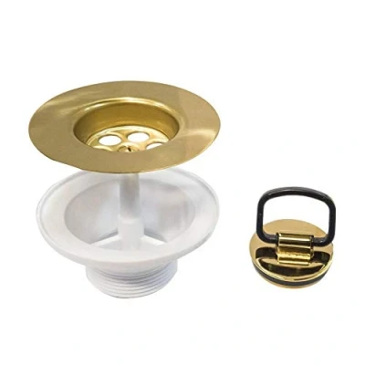 Image of Astini, RAK, Rangemaster, Caple 65mm Gold Belfast Sink Plug Waste BSW6CP2H
