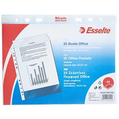 Image of Esselte Display Pockets Clear Multi Punched