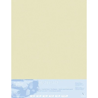 Image of Clairefontaine Ref 396015C Pastelmat Mounted Board (5 Sheets) 1800 Microns 70 x 100cm Sand Colour Specially Formulated For Use With Pastels
