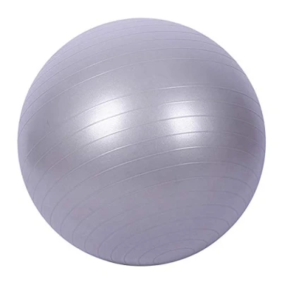 Image of mothcattl Exercise Ball, 45cm Anti Burst Gym Ball with Pump, Swiss for Yoga, Pilates, Pregnancy &amp; Fitness Grey