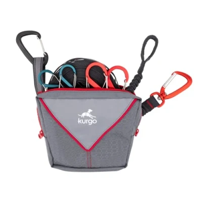 Image of Kurgo Adjustable Ridgeline tie Out, durable camping lanyard, to between two trees, Practical accessory for safely tying your dog approx. 9 m tether.