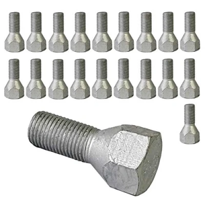 Image of TRACER 20 Steel Rims Wheel Bolts M12 x 1.25 22mm Conical Waistband 60 compatible with FIAT, Alfa Romeo, Lancia
