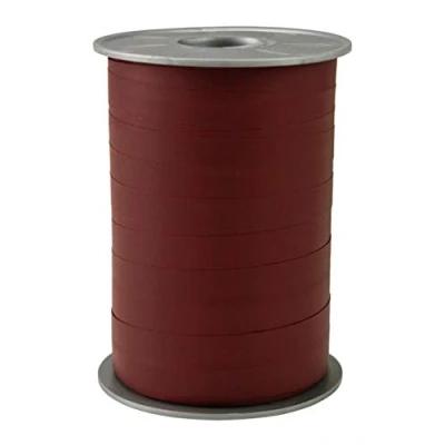 Image of C.E. Pattberg Gift Ribbon bordeaux Matt, 200 m In Paperlook For Wrapping Gifts, 10 mm Width, Create Beautiful Floral And Baby Shower Decorations, Pastel Balloon Ribbons Every Occasion