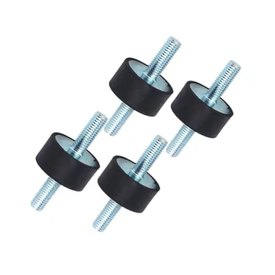Image of Vibration Rubber mounts, 4Pcs Anti Mount Shock Damper Air Compressor Pump Silentblock Absorber with Screws M8 30 * 15