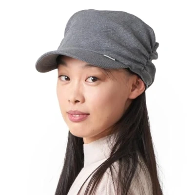 Image of Men Women Baseball Cap Army Hat Soft Foldable Cotton Sun Unisex Visor Military Work Running Dark Grey