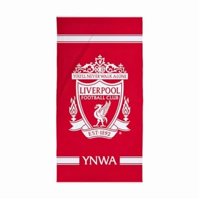 Image of Liverpool FC Character World Official Towel Super Soft Feel, YNWA Football Club Design Perfect The Home, Bath, Beach &amp; Swimming Pool One Size 75cm x 150cm 100% Cotton