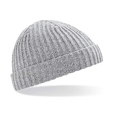 Image of Beechfield B460 Trawler Beanie Heather Grey One Size