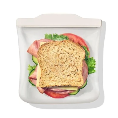 Image of OXO Good Grips Silicone 828ml Oat Reusable Sandwich Bag