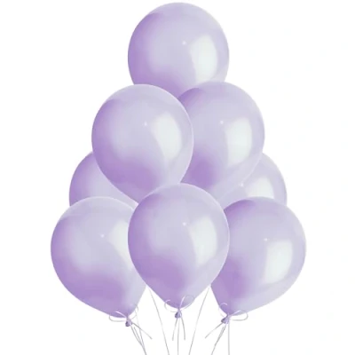 Image of SHATCHI Metallic Colour Pearlized 12&quot; Helium Quality Latex Balloons Birthday Wedding Anniversary Christening Christmas Communion Party Decoration Baloon, Purple, 25pcs
