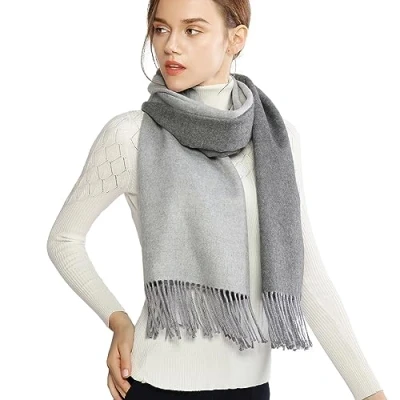 Image of RIIQIICHY Ladies Scarf Gifts for Women Winter Scarves Wraps Pashmina Shawl Warm Large Cashmere Grey