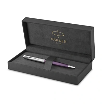 Image of PARKER BOLIGRAPH KUGELS. SONNET METAL&amp;VIOLET C.C. M
