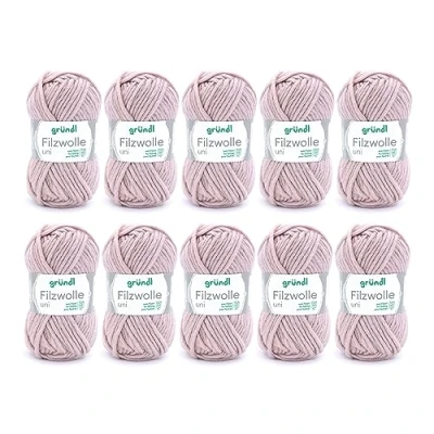 Image of Gründl Wool Uni, package: 10 balls à 50 g, wool, beige brown, 31 x 32 7.5 cm