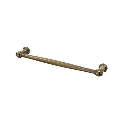 Image of Decoranddecor Antique Brass Copper Silver Matt Black Pewter Door Pull Handle Kitchen Cupboard Cabinet Drawer (224mm Hole Center, Brass)