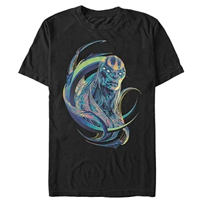 Image of Marvel The Eternals KRO Colors Organic Short Sleeve T Shirt, Black, M