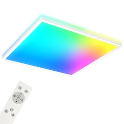 Image of Briloner LED ceiling lamp B smart RGBW dimmable white 42x42cm