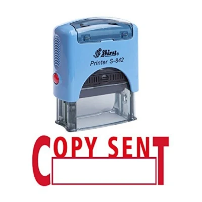 Image of Printtoo Copy Sent Self Inking Rubber Stamp Custom Shiny Office Stationery