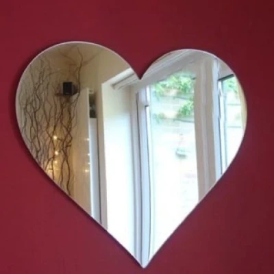 Image of Super Cool Creations Heart Mirror 45cm x 40cm