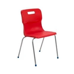 Image of Titan 4 Leg Chair Size 6 460mm Seat Height Red T16 R