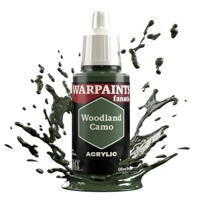 Image of The Army Painter Greens Warpaints Fanatic 18ml Acrylic Paints (Woodland Camo)