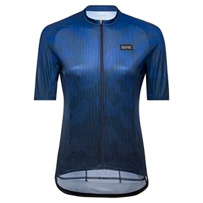 Image of GORE WEAR Women&#039;s Breathable Cycling Jersey, Rain Camo, Fast Moisture Wicking, With Pockets, Short Sleeve Shirt, Uniform Sand, 42