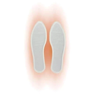 Image of Therm ic Foot Warmers (Box of 5 Pairs) Unisex Insoles for Adult, White, UK Size: XL (44 45)