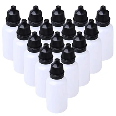 Image of 20 Pcs ml Squeezable Dropper Bottles, Plastic Empty Bottles Translucent Eye Liquid
