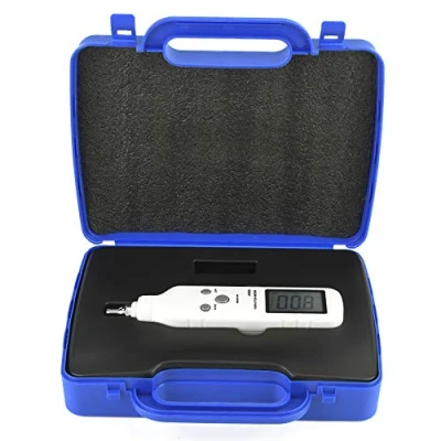 Image of AS63D Vibrometer, LCD Backlit Pen Type Digital Vibration Meter, Handheld Analyzer Tester with 2 Probes and Storage Case