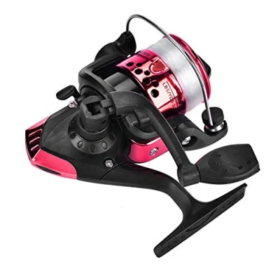 Image of Freshwater fishing Reel, 3 Colors Plastic Plating Lightweight Spinning reel Tackle Accessory (Red) reels and maintenance tools