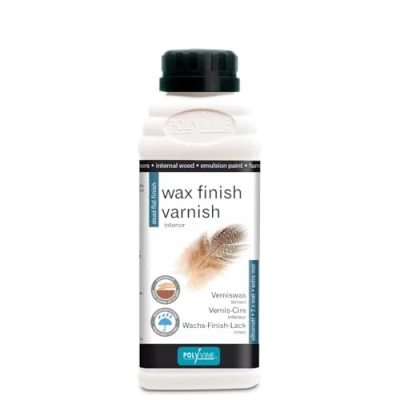 Image of Polyvine Wax Finish Varnish Dead Flat 500ml