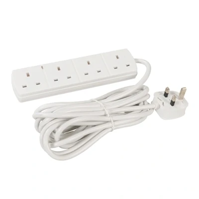 Image of Powermaster Extension Lead with Neon Indicator 230V 4 Gang 5m