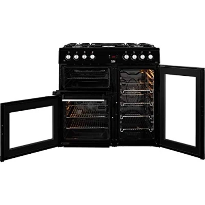 Image of Beko KDVF90K 90cm Dual Fuel Range Cooker Black