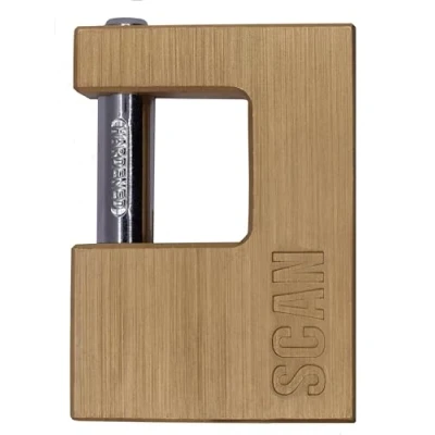 Image of Scan Brass Padlock Shutter 80mm SCAPLB80SHUT