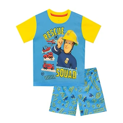Image of Fireman Boys Pyjamas Blue 18 24 Months