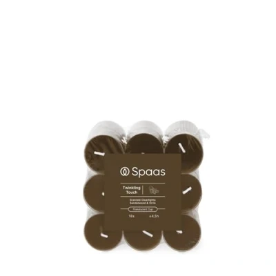 Image of Spaas Scented Clearlights flatpack x18 4.5h, Twinkling Touch, Khaki