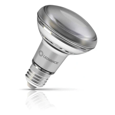 Image of Ledvance R80 Reflector LED Light Bulb E27 8.5W (100W Eqv) Warm White