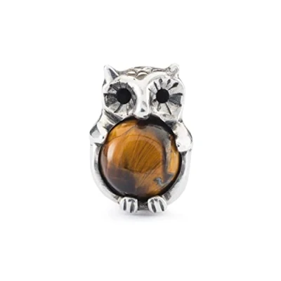 Image of Trollbeads Sterling Silver Wilful Owl Bead