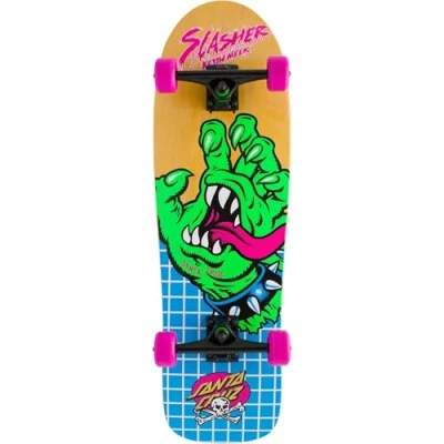 Image of Santa Cruzer Factory Complete Skateboard Meek OG Slasher Hand Shaped Multi 9.7&quot;