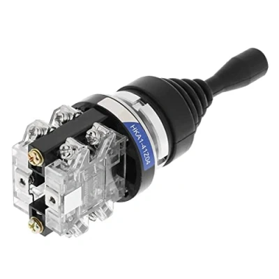 Image of Joystick Momentary Switch, 4 Position 4NO Spring Return Switch Joystick, HKAI 41Z04 Joy Stick Replacement,Joystick Controller for Industrial Control
