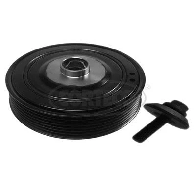 Image of 1230300QBD, 12303AW300 Belt Pulley Set, crankshaft CORTECO 80004348 RENAULT: MEGANE 3 Grandtour